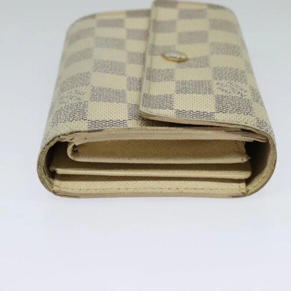 LOUIS VUITTON Damier Azur Portefeuille Alexandra Wallet N63068 LV Auth bs25268 - Picture 5 of 15